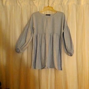 Lantern sleeve t shirt dress